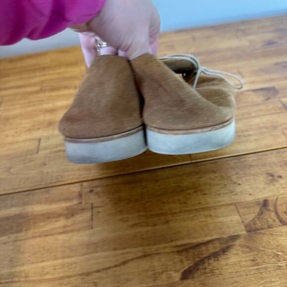 Nisolo Sedona Derby Travel Lightweight Suede Leather Tan Lace Up Shoes Size 9.5